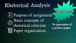 How to write a Rhetorical Analysis paper