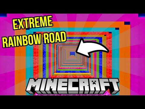 The most HARDCORE COURSE in MINECRAFT!  Extreme Rainbow Road