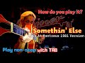 【ロカビリー】How to play "Somethin' Else (Live At Montreux 1981)" - Stray Cats -（With TAB）【rockabilly】
