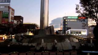 preview picture of video '[ZR-850]大垣駅前の噴水 [Full HD]-Fountains in front of Ogaki Station-'