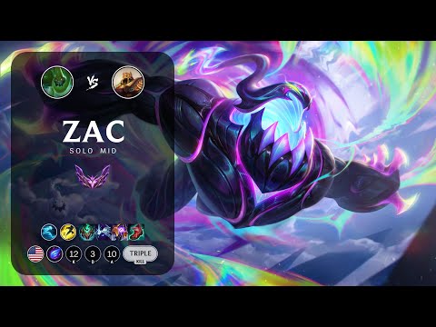 Zac Mid vs Azir - NA Master Patch 14.7