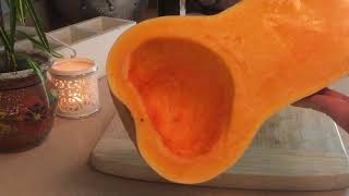 HOW TO COOK BUTTERNUT SQUASH ||  MICROWAVE  -OR-  ROASTED