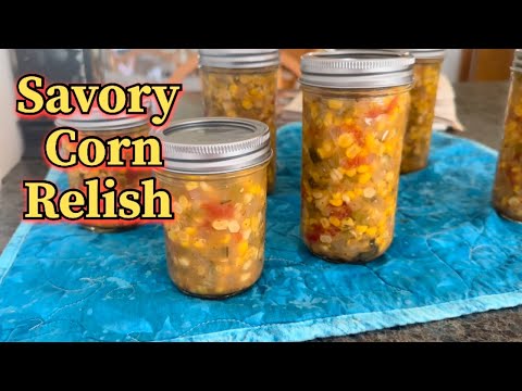 Easy Eastern Shore Corn Relish | Ball water bath canning Recipe with Old Bay