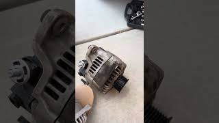 Tutorial for replacing an alternator on a Nissan NV1500.