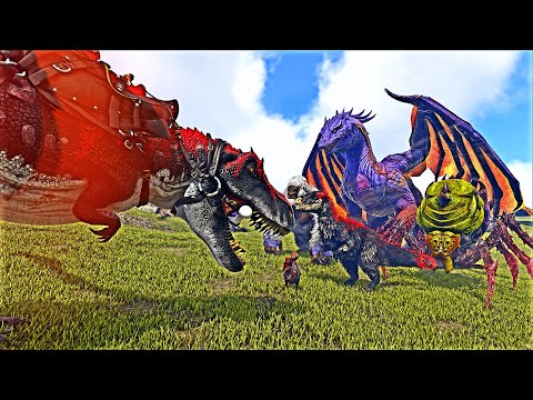 Fighting VS a HORDE of Bosses!! | Ark Modded Extinction Gaia Core Ep 34