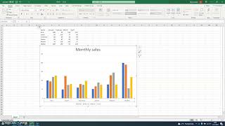6 2 6 Change font size and colour of chart title, chart axes, chart legend text