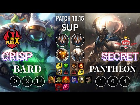 FPX Crisp Bard vs APK Secret Pantheon Sup - KR Patch 10.15