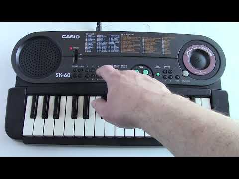 1996 Casio SK-60 32-Key Magical Singer Say & Play Sampling Keyboard With Output Jack image 12