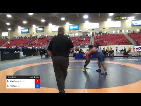 2018 Marine Corps US Open/Senior Men's Greco-Roman 130 Rnd Of 16 - Derrick Waldroup II (3 St) Vs.