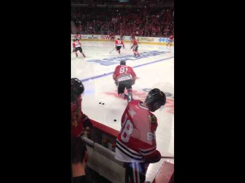 Blackhawks hit the ice