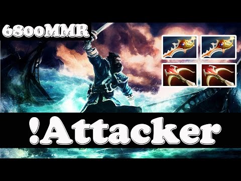 Dota 2 - The Best Kunkka in the world - !Attacker 6800 MMR vol 59 - Ranked Match Gameplay