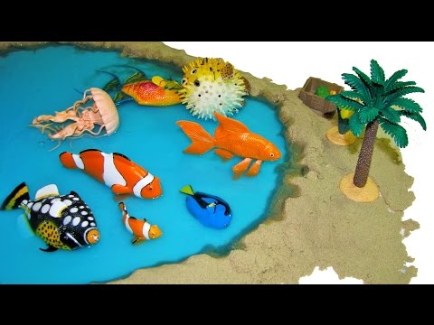 8 Sea Animals Safari Incredible Creatures Marine | Toy Animals for Kids