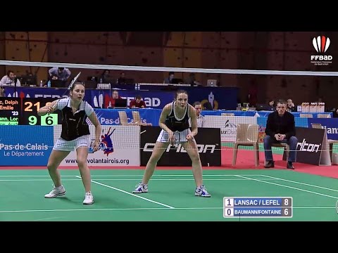 1/2 DD : Lansac & Lefel VS Baumann & Fontaine (Championnats de France 2015)