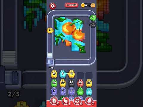 Pixel Flow Level 2551 Walkthrough