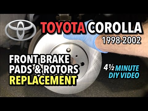 Toyota Corolla - Front Brake Pads & Rotors Replacement - 1998-2002