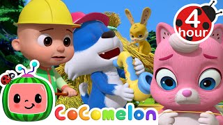 3 Little Friends Build a House & Can The Wolf Blow Them Down? | Cocomelon - Nursery Rhymes