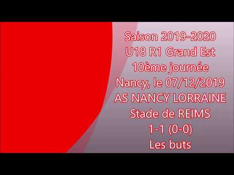 19 U18 GRAND EST  R1 J10 NANCY REIMS : les buts