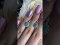 Серебряные серьги с изумрудом 1.783ct, фианитами