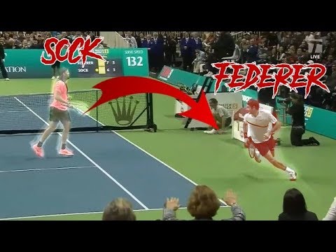 Roger Federer vs Jack Sock - Match for Africa 5 Highlights HD