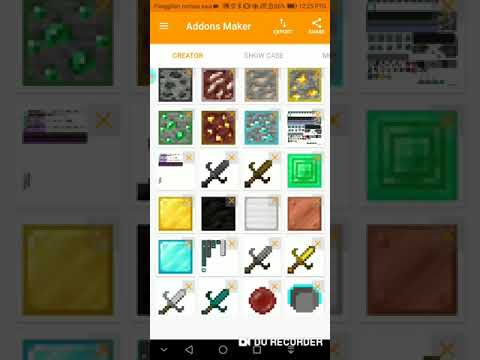 how to make addon and texture pack with is app : addon maker.