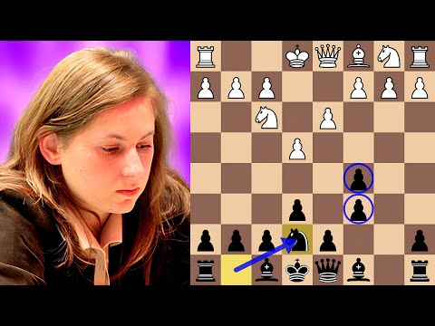 Judit Polgar Crushes the Rossolimo Attack in 27 Moves