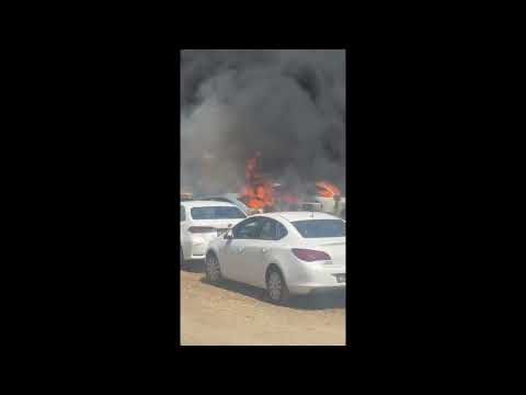 סרטון המתאר את השריפה בנהר הירדן