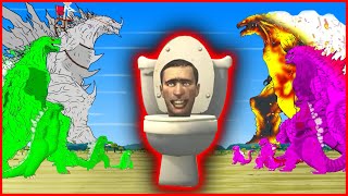 EVOLUTION of GODZILLA vs SHIN GODZILLA'S ATOMIC BREATH | Skibidi Toilet Song ( Meme Cover )