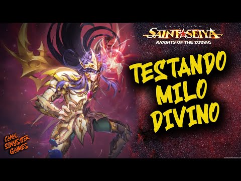 JOGANDO COM MILO DIVINO!!! - SAINT SEIYA AWAKENING