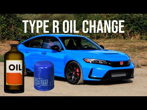 First Type R OIL CHANGE-   EASY Do it yourself !