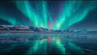 Celtic Melodies. Relaxing Music and Nature Cascade View for Mind and Spirit Balance