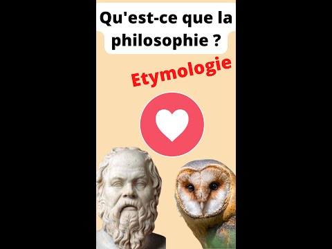 Qu'est-ce que la philosophie  Etymologie