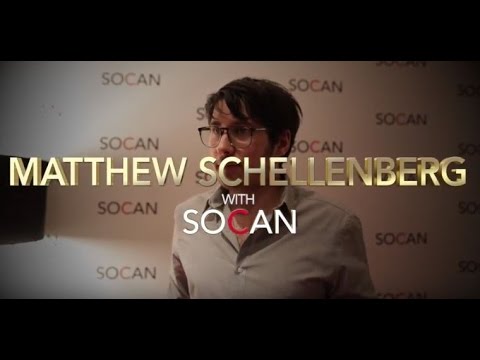 Matthew Schellenberg with SOCAN