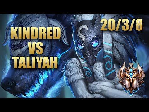 KINDRED GAMEPLAY - Kindred Jungle Vs Taliyah - EUChallenger Patch 9.21