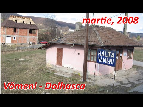 Calatorie feroviara Vameni - Dolhasca cu CFR Calatori pe ruta Falticeni - Dolhasca [martie,2008]