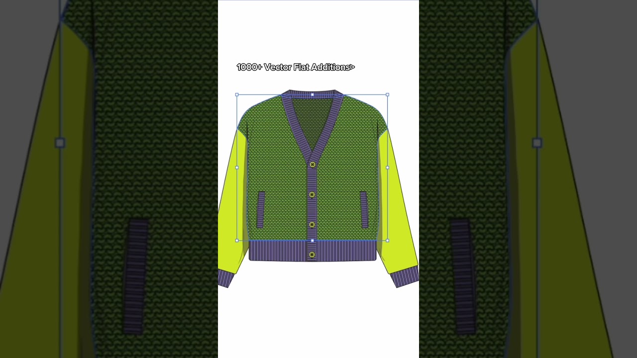 Thousands of Vector Flat Sketch Additions for Effortless Fashion Design!