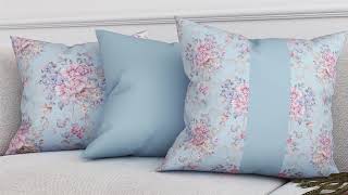 Декоративная подушка «939421» розовый, светло-бежевый — видео о товаре
