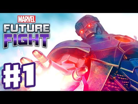 Marvel Future Fight - Gameplay Part 1 - Master Mold Giant Boss Raid! New Update!