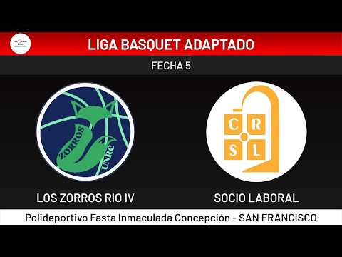 LIGA DE BASQUET ADAPTADO 2026 - FECHA 5 SAN FRANCISCO -  LOS ZORROS R4 - SOCIO LABORAL