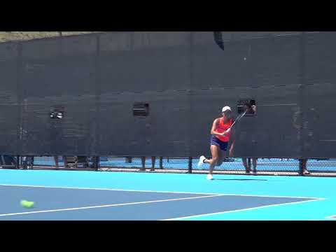 Women's Tennis | Janice Tjen after 4-0 win over Denver in Round 1 of the NCAA Tournament