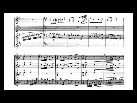 Gabriel Pierné - Introduction et Variations for Saxophone Quartet (1936) [Score-Video]
