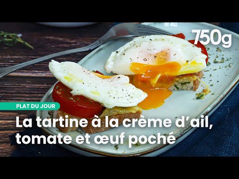 Confit Garlic and Poached Egg Sandwiches