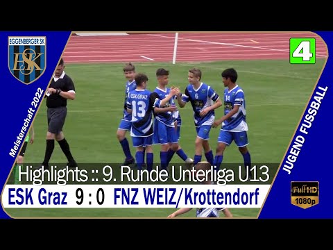 🟡 Unterliga U13 ⚽️ ESK Graz 🆚 FNZ WEIZ/Krottendorf