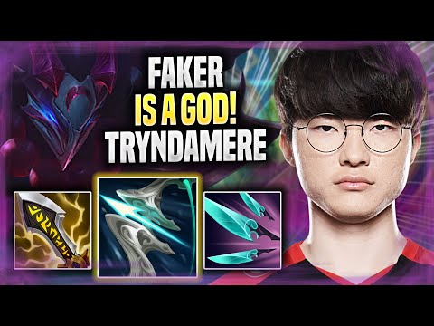 FAKER IS A GOD WITH TRYNDAMERE! - T1 Faker Plays Tryndamere MID vs Viktor! | Season 2022