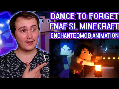 DANCE TO FORGET | FNAF SL Minecraft Music Video (Song by TryHardNinja) | Reaction