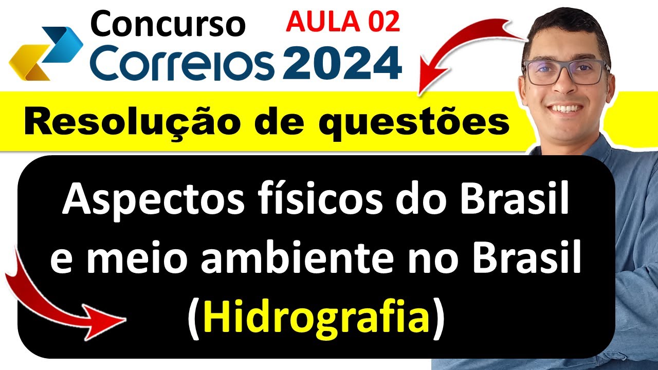 Bacias hidrográficas RESOLUÇÃO DE QUESTÕES! | Aspectos físicos do Brasil e meio ambiente no Brasil