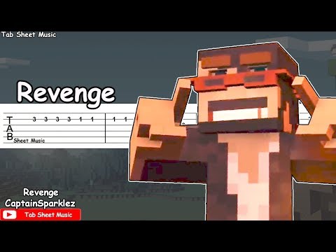 CaptainSparklez - Revenge Guitar Tutorial (Minecraft Parody of Usher's DJ's Got Us Falling In Love)