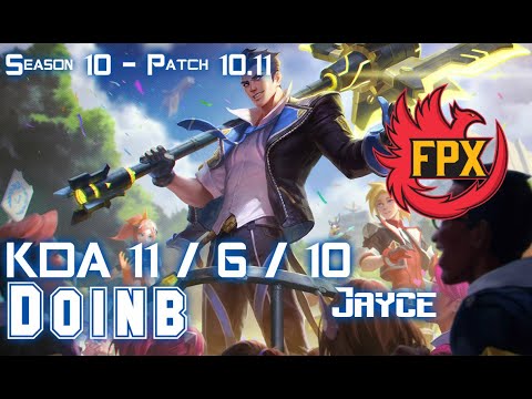 FPX Doinb JAYCE vs LISSANDRA Mid - Patch 10.11 KR Ranked