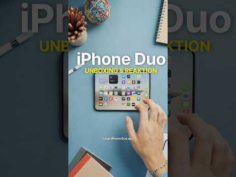 iPhone Duo Unboxing + Reaktion📦📒📱Was ist in der Box? 🧐 #iphoneduo #unboxing #apple