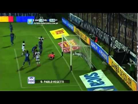 Gol de Pablo Vegetti, Gimnasia 1-0 Vélez
