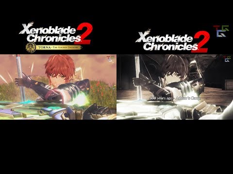Xenoblade Chronicles 2: Flashback Scene 1 - Main Game vs Torna The Golden Country